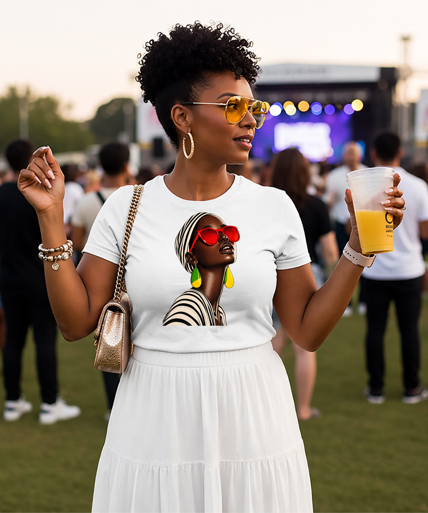 Afro-Chic Graphic T-Shirt