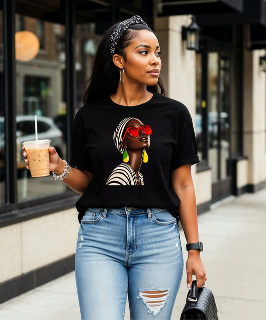 Afro-Chic Graphic T-Shirt