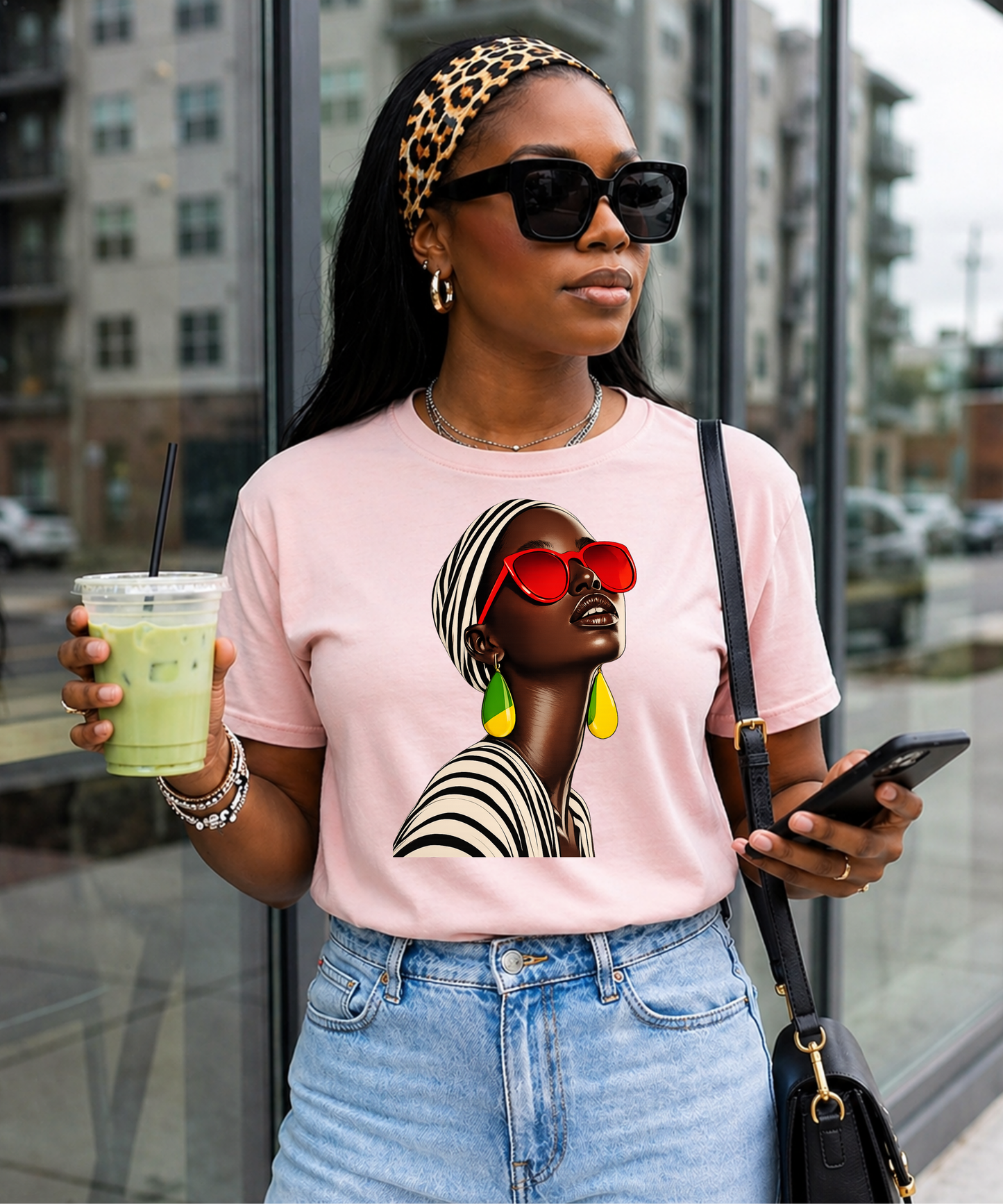 Afro-Chic Graphic T-Shirt
