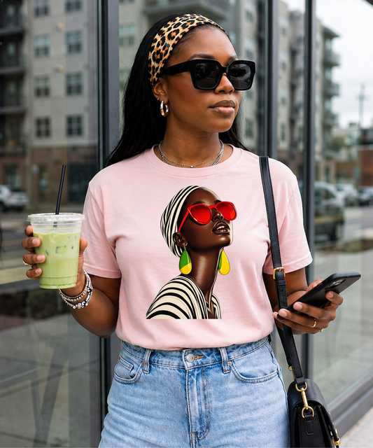 Afro-Chic Graphic T-Shirt