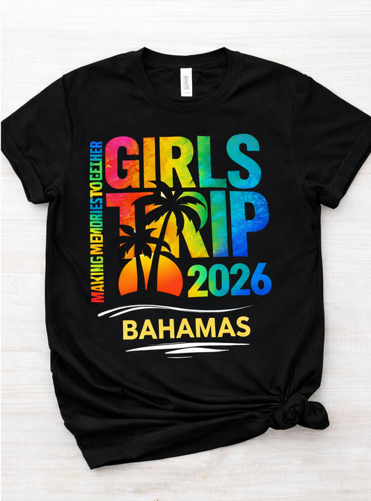 Personalized Girls Trip 2026 Tees